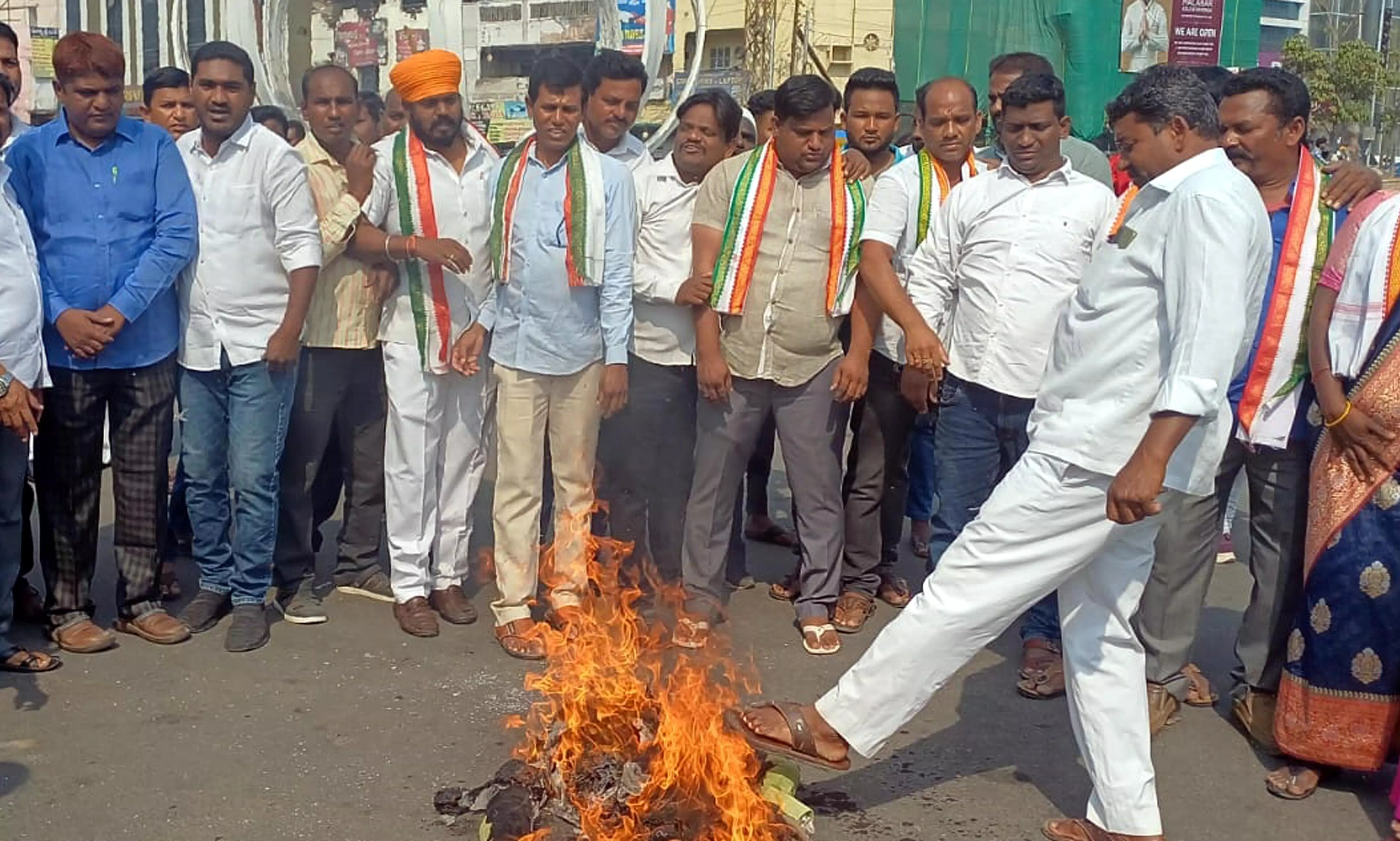 Protest After Balkas Offensive Remarks on CM