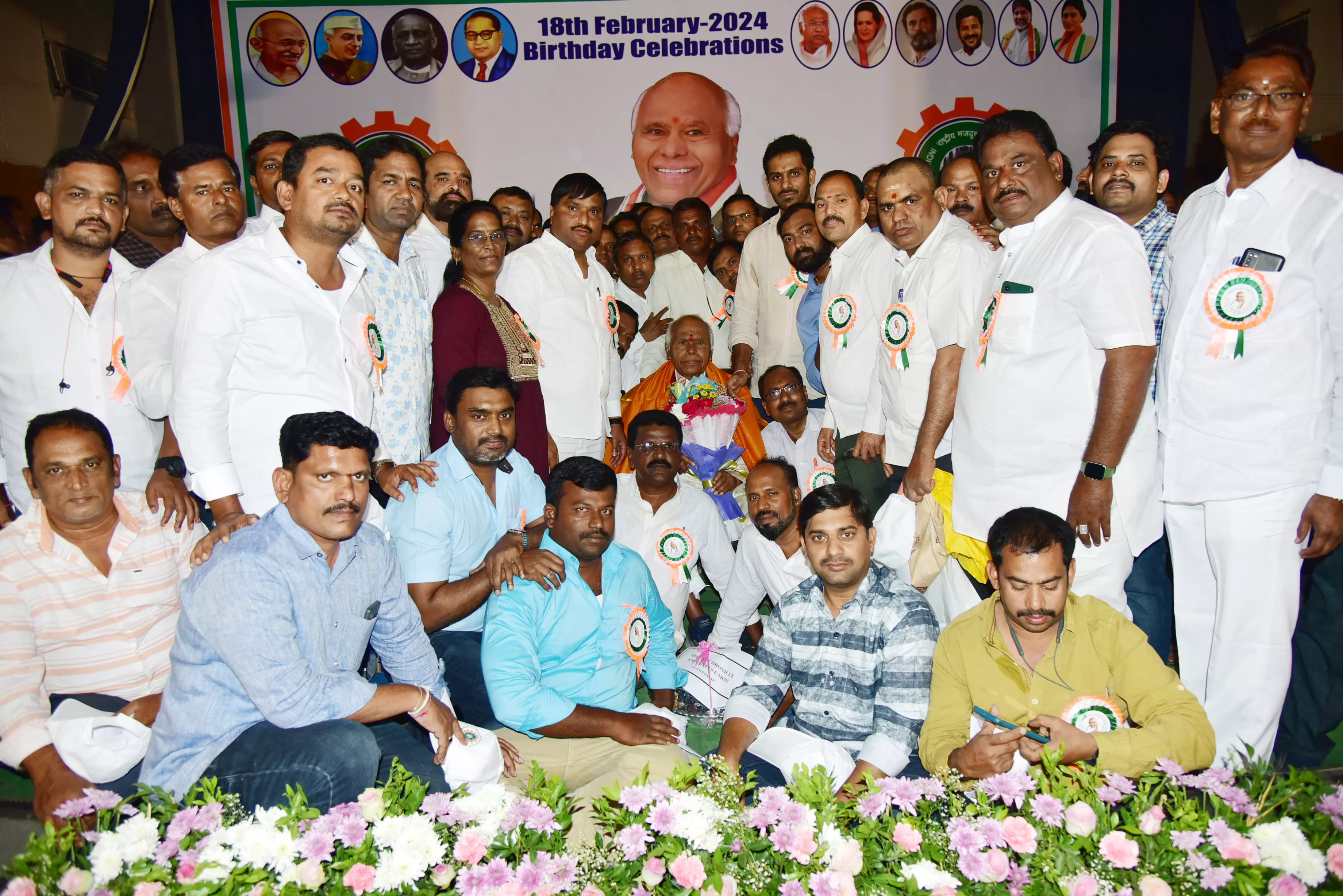 Intuc Chief Celebrates 94th Birthday at Osmania Medical College