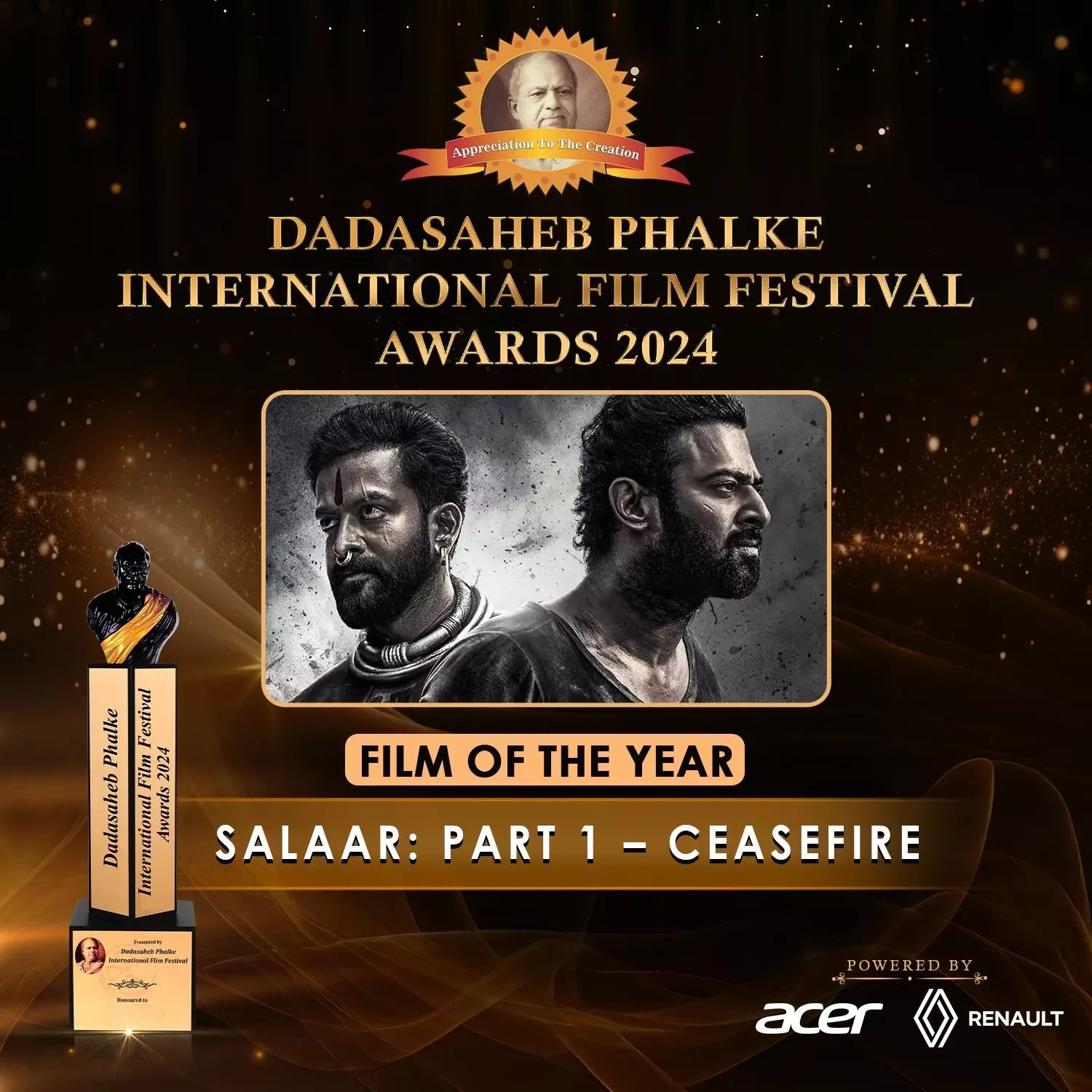 Salaar pockets coveted Dadasaheb Phalke Award