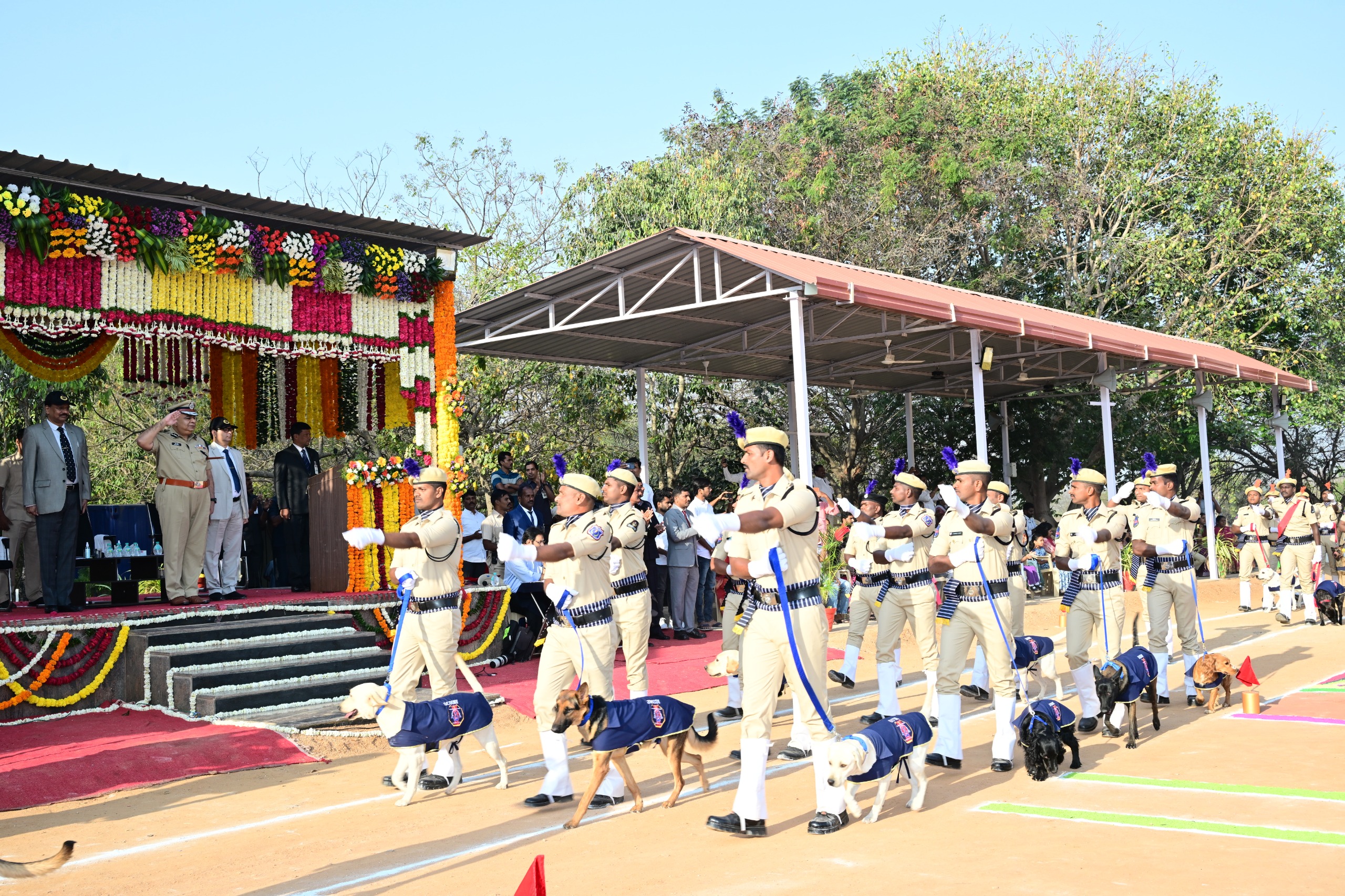 Telangana Police Canine Force Showcases Skills