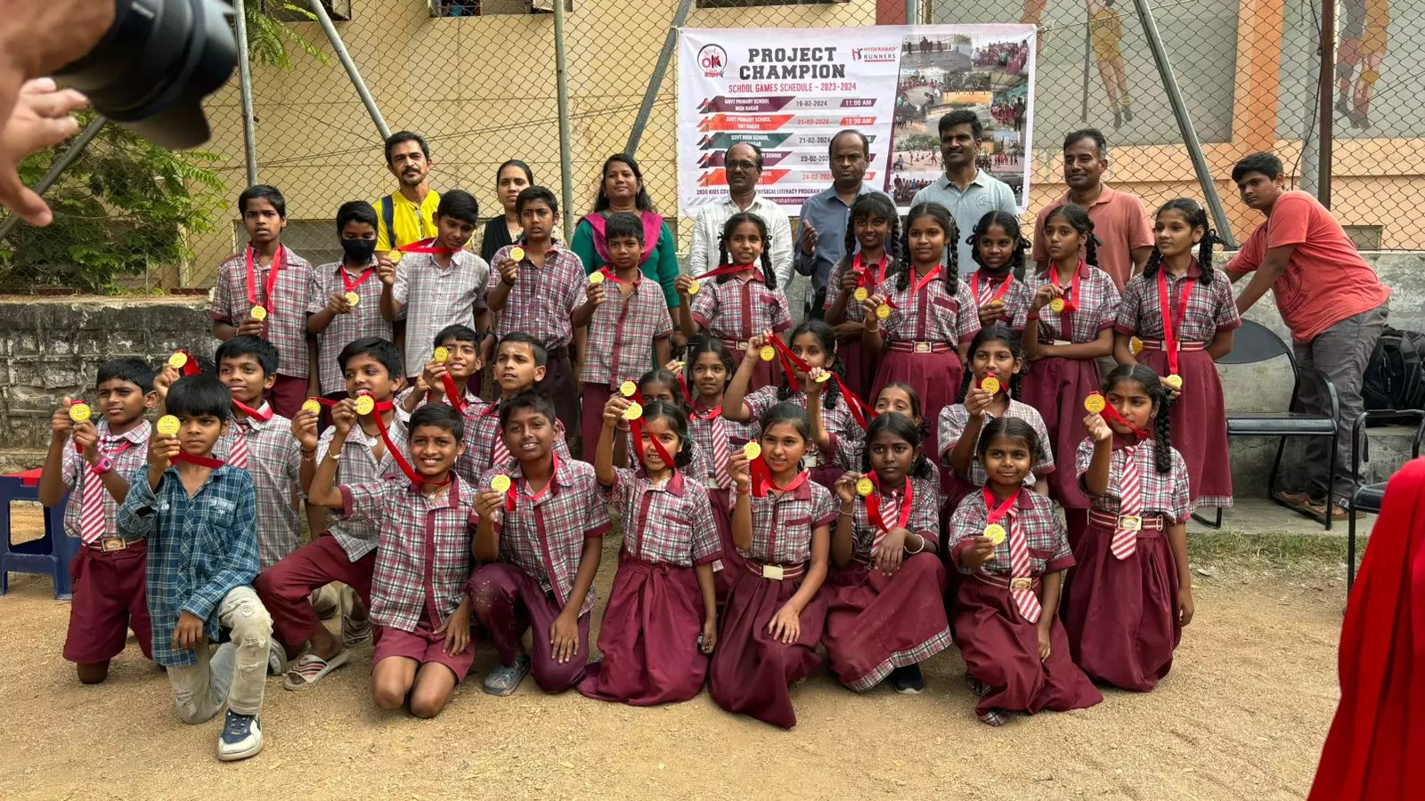 Project Champion School Games Held in Hyderabad