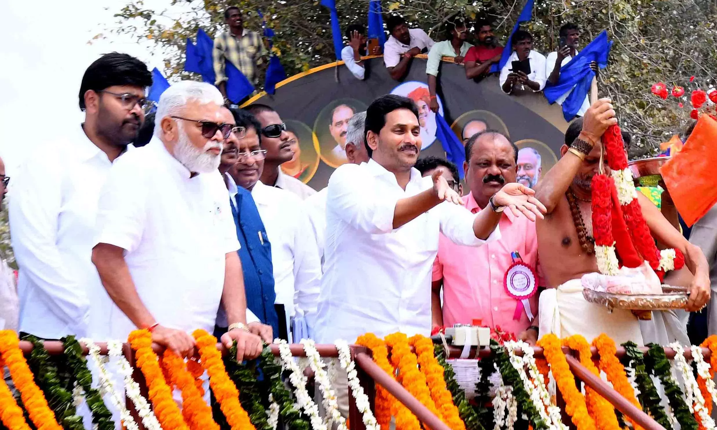 Jagan’s Move to Checkmate Naidu, CM Carries Krishna Water to Kuppam