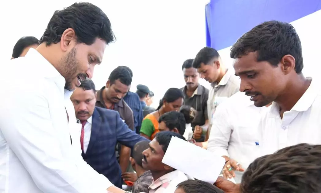 CM Extends Aid to Needy During his Banaganapalle Visit