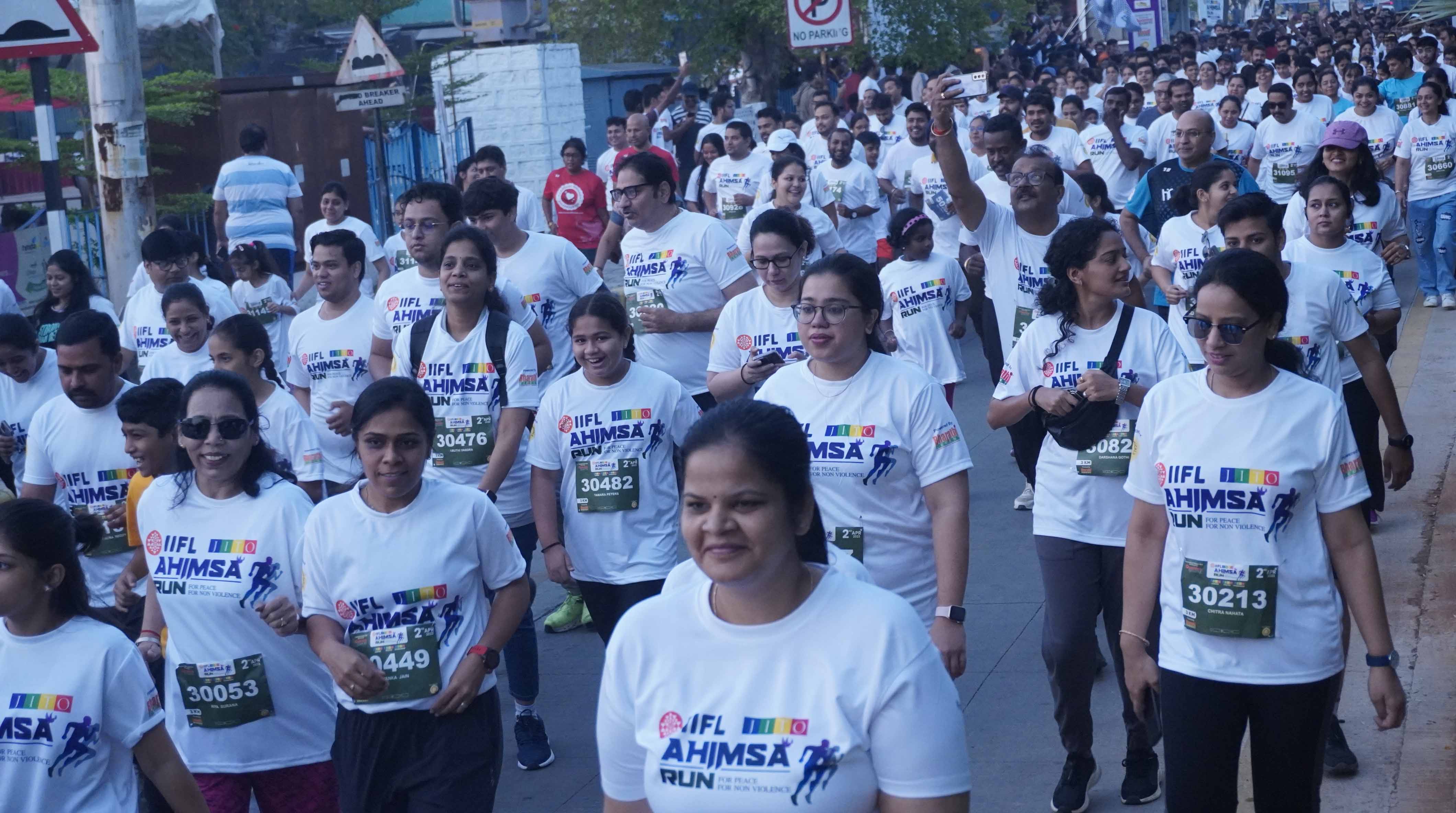 2nd Edition of IIFL JITO Ahimsa Run for peace on 31st March