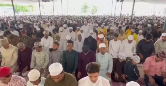 Eid-ul-Fitr Celebrated with Fervour in Hyderabad