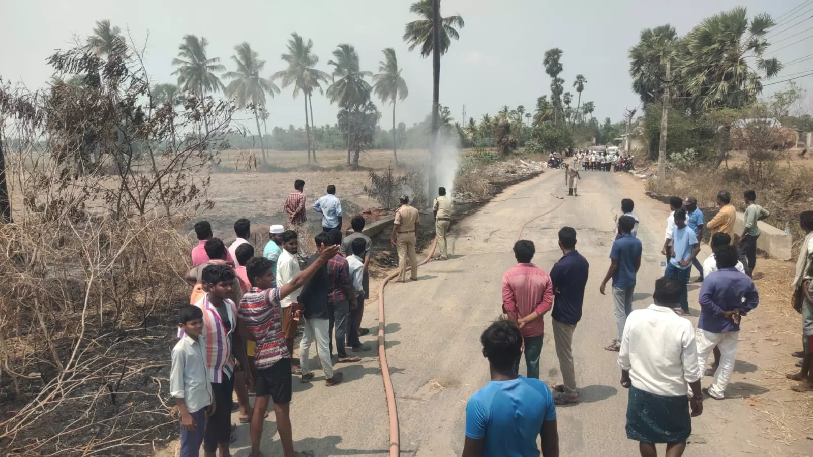 Swift action by fire officials averted major fire mishap in gas pipeline in Eluru