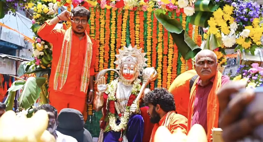 Bajrang Dal, VHP Organise Hanuman Jayanti Procession in Hyderabad