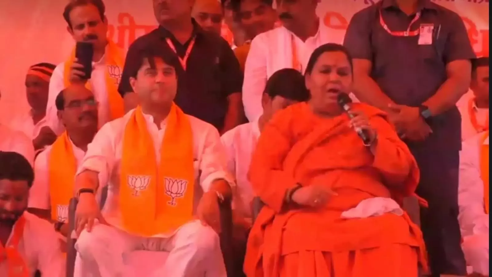 Uma Bharti Comes Out Of Hiatus, Campaigns For Scindia In Guna