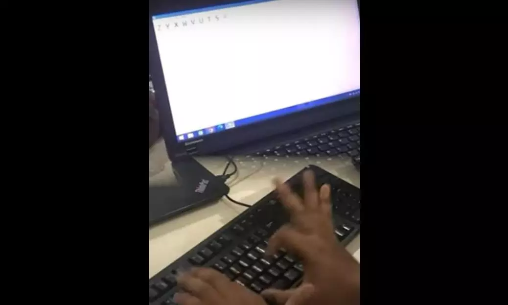 Hyderabad man bags Guinness World Record for typing alphabet backwards