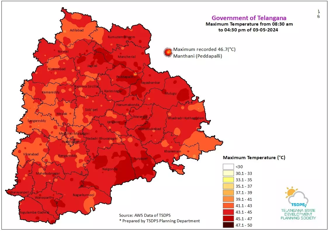 Hyderabad records hottest day of May on Friday since 2015