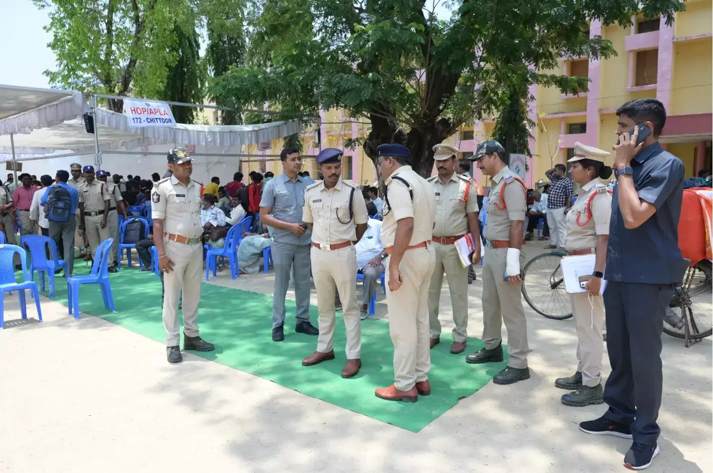 Tight Security in Chittoor Ahead of Polls