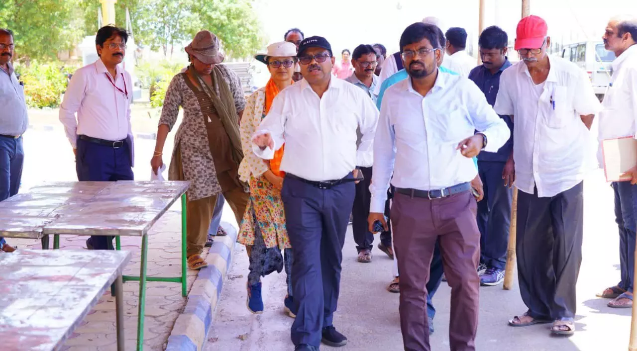 Collector Inspects Arrangements at Counting Centres