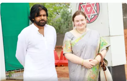 Pawan Kalyan, wife cast vote at Mangalagiri