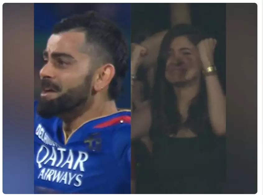 Virat Kohli, Anushka Sharma get emotional as RCB secures spot in playoffs