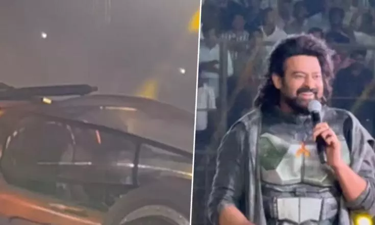 Prabhas Introduces Bujjis Custom Car in a Grand Event for Kalki 2898 AD