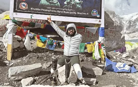 30-yr-old triple amputee from Goa defies all odds, climbs Mt Everest Base Camp