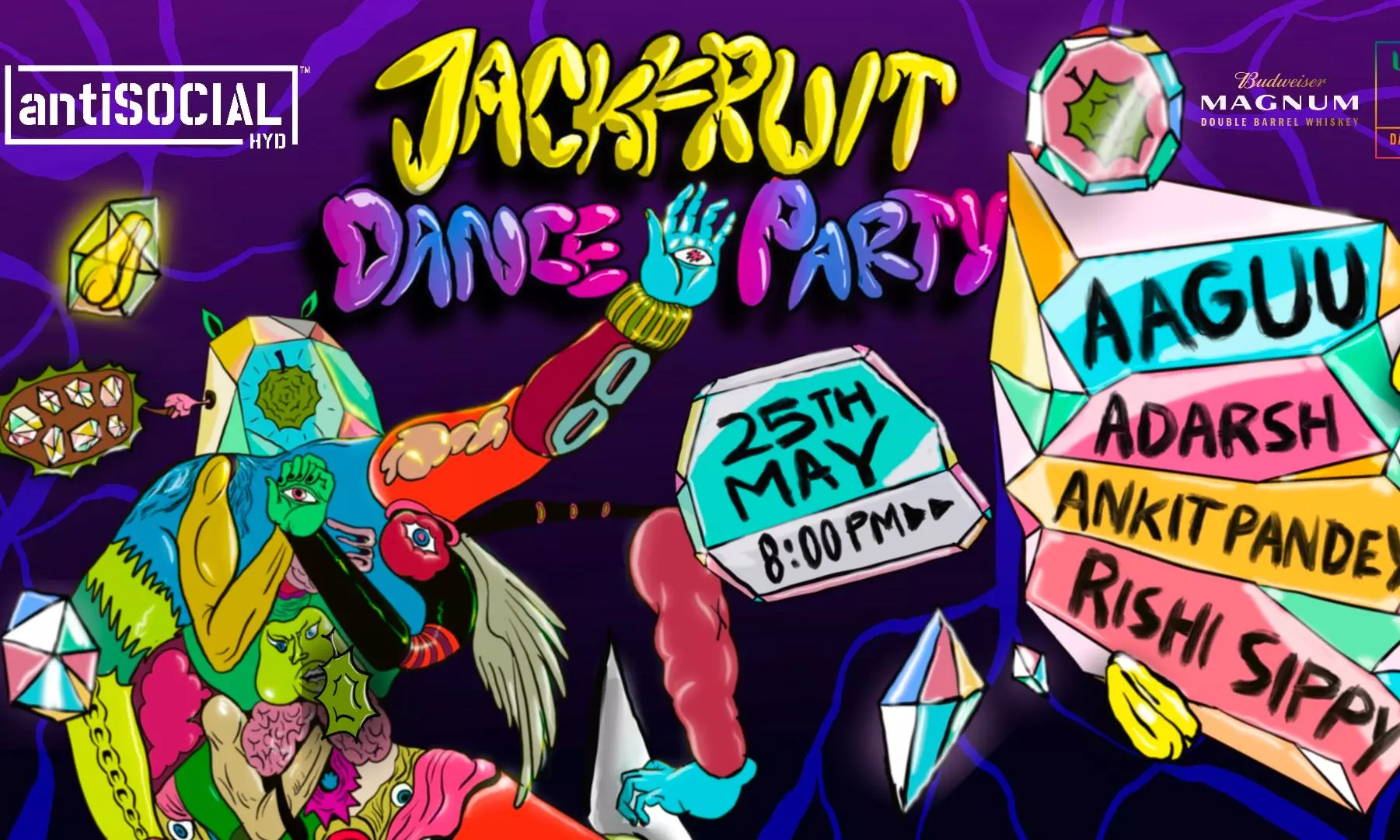 Jackfruit Dance Party at antiSOCIAL Hyderabad