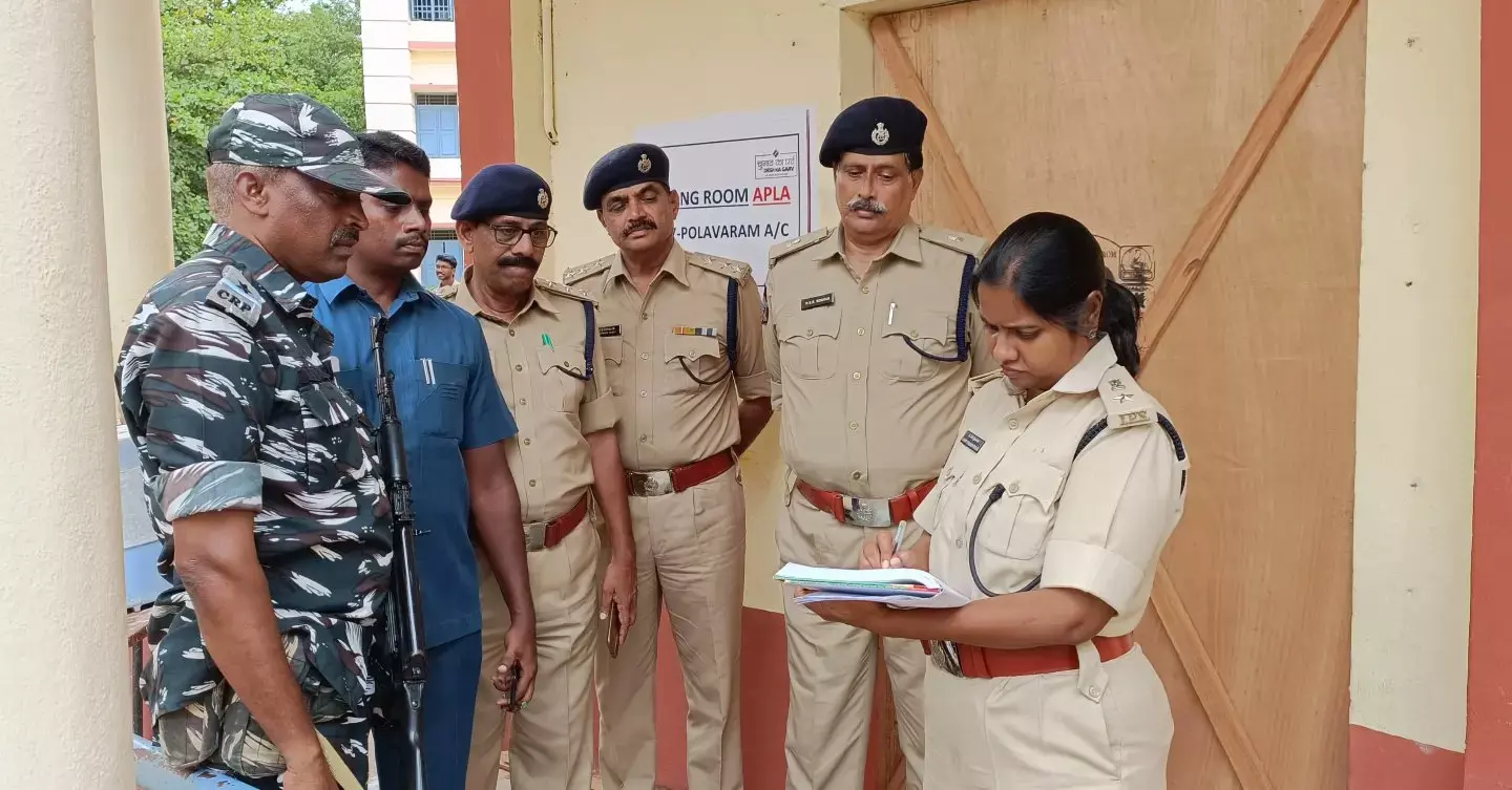 Eluru Police Cordon and Search Ahead of Counting