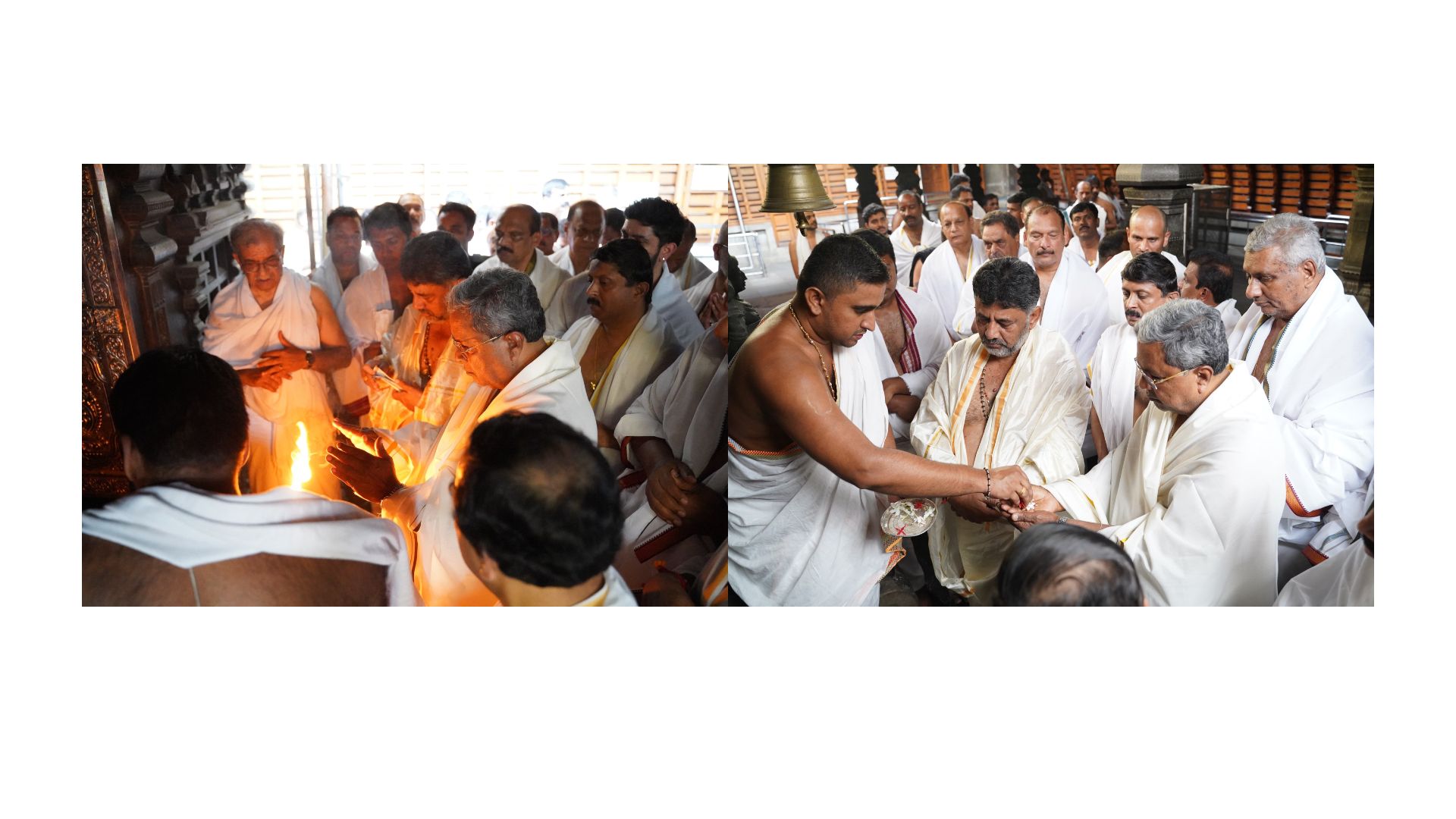 Karnataka CM Offers Prayers at Dharmashala Temple