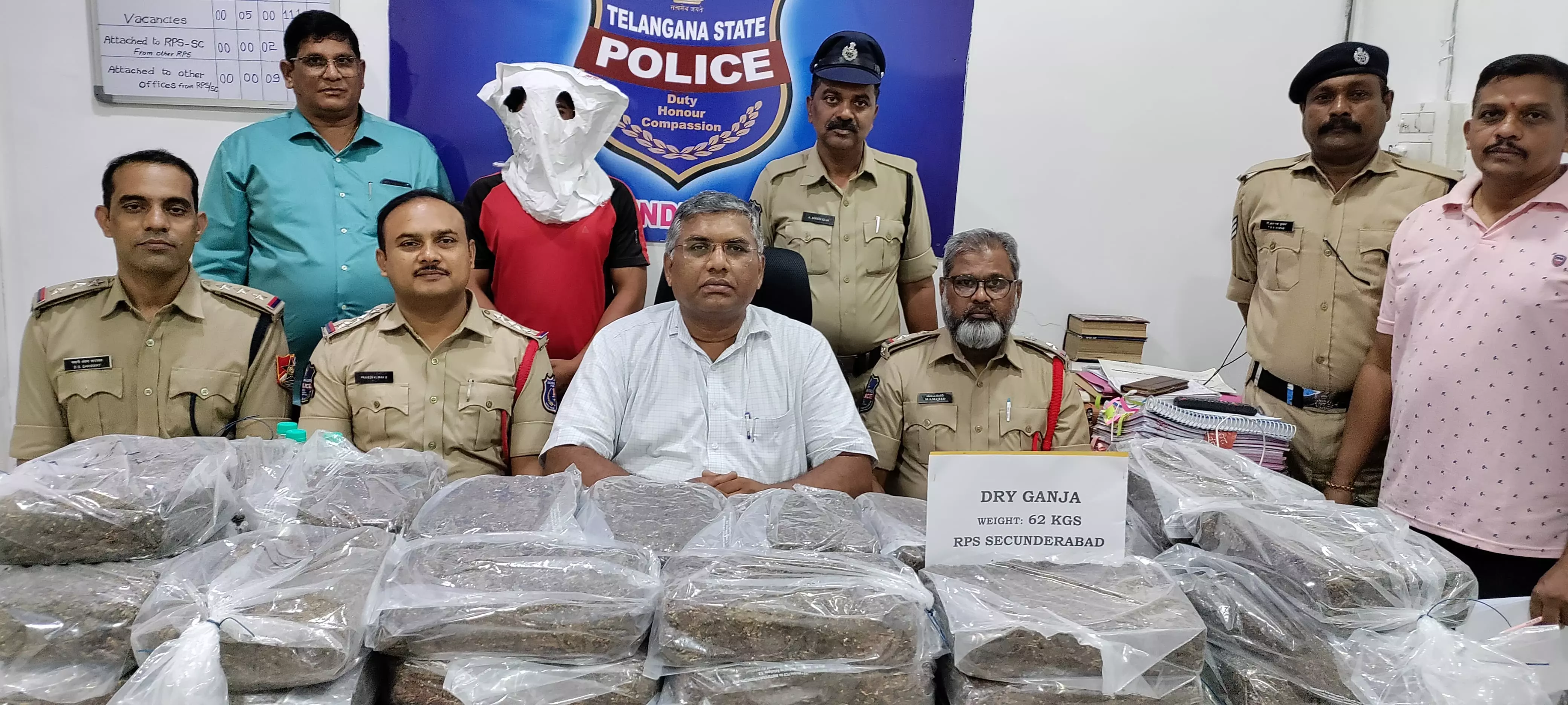 Police Nab Odisha Man with 62 kg Marijuana at Secunderabad Station