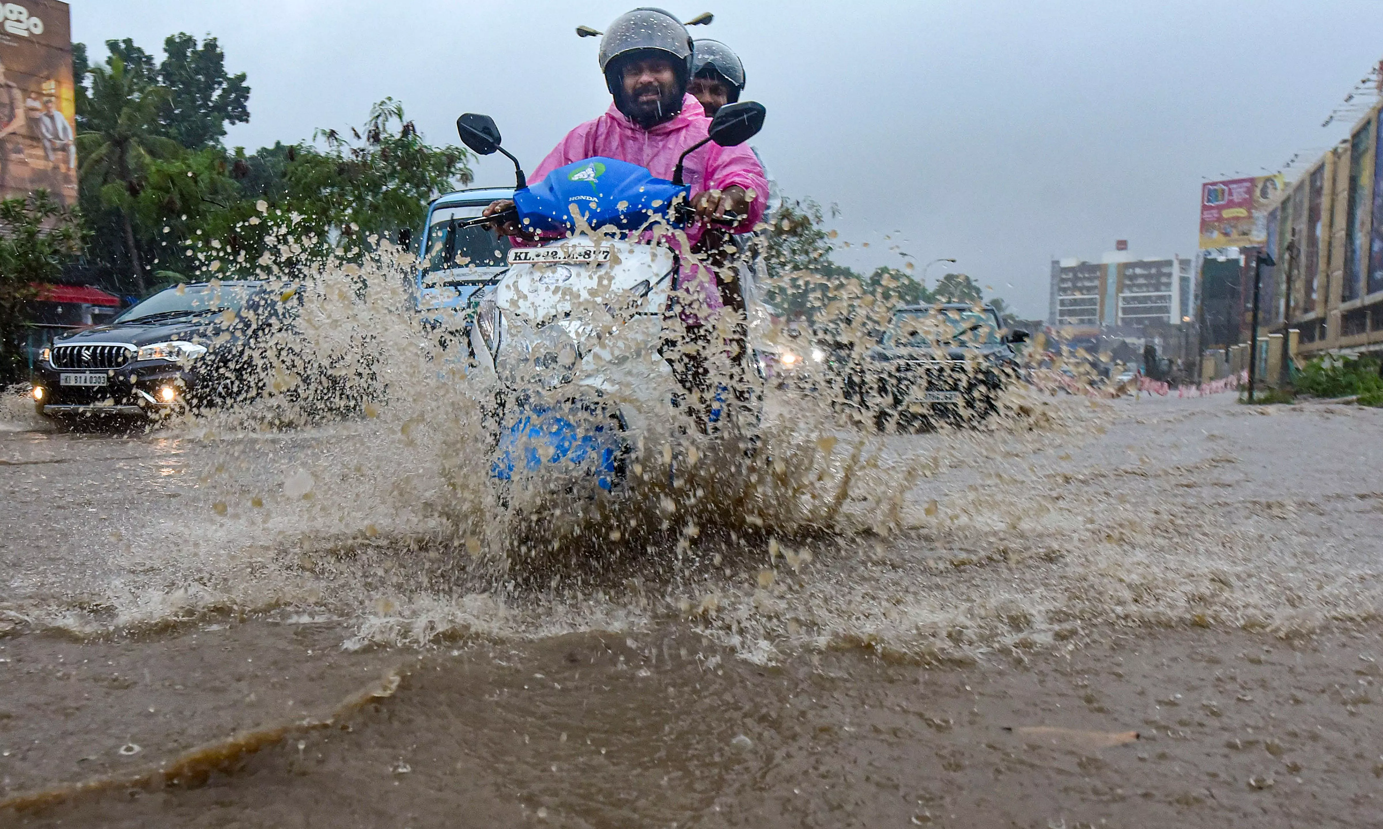 Kochi waterlogged after heavy rains batter Kerala