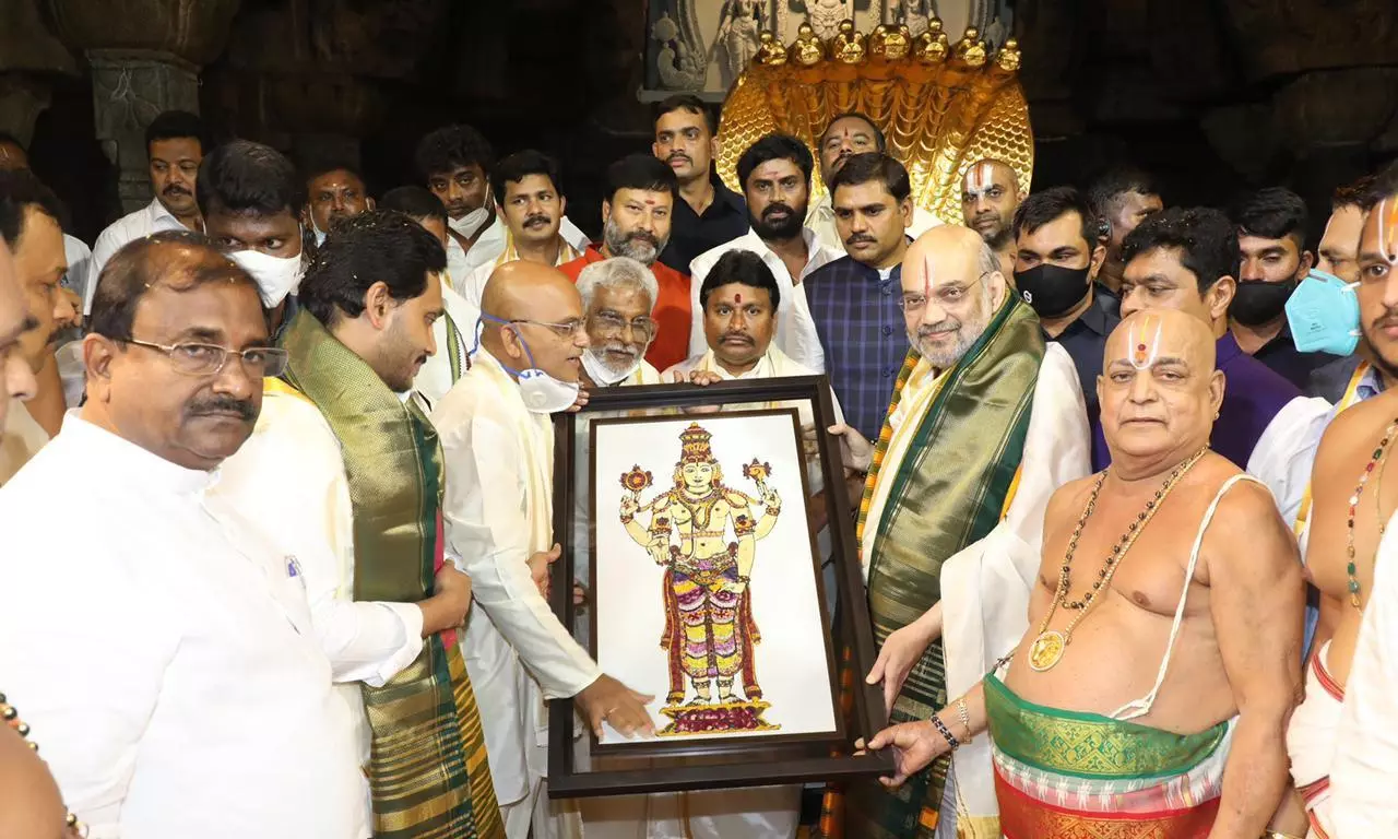 Amit Shah in Tirumala to Seek Divine Blessings Ahead of Poll Results