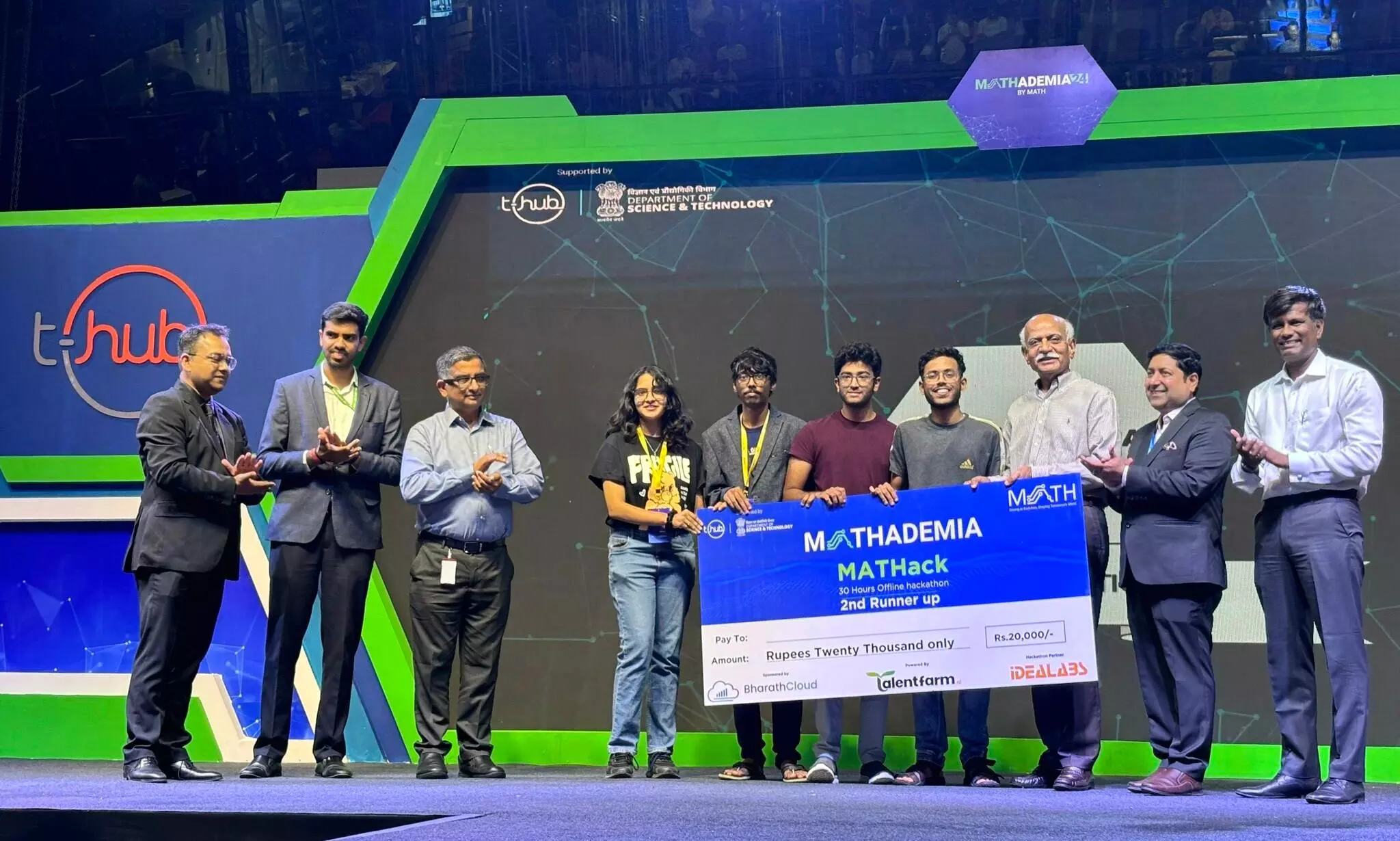 KLH Hyderabad Campus Students Clinch 3rd Prize at MATHack Hackathon