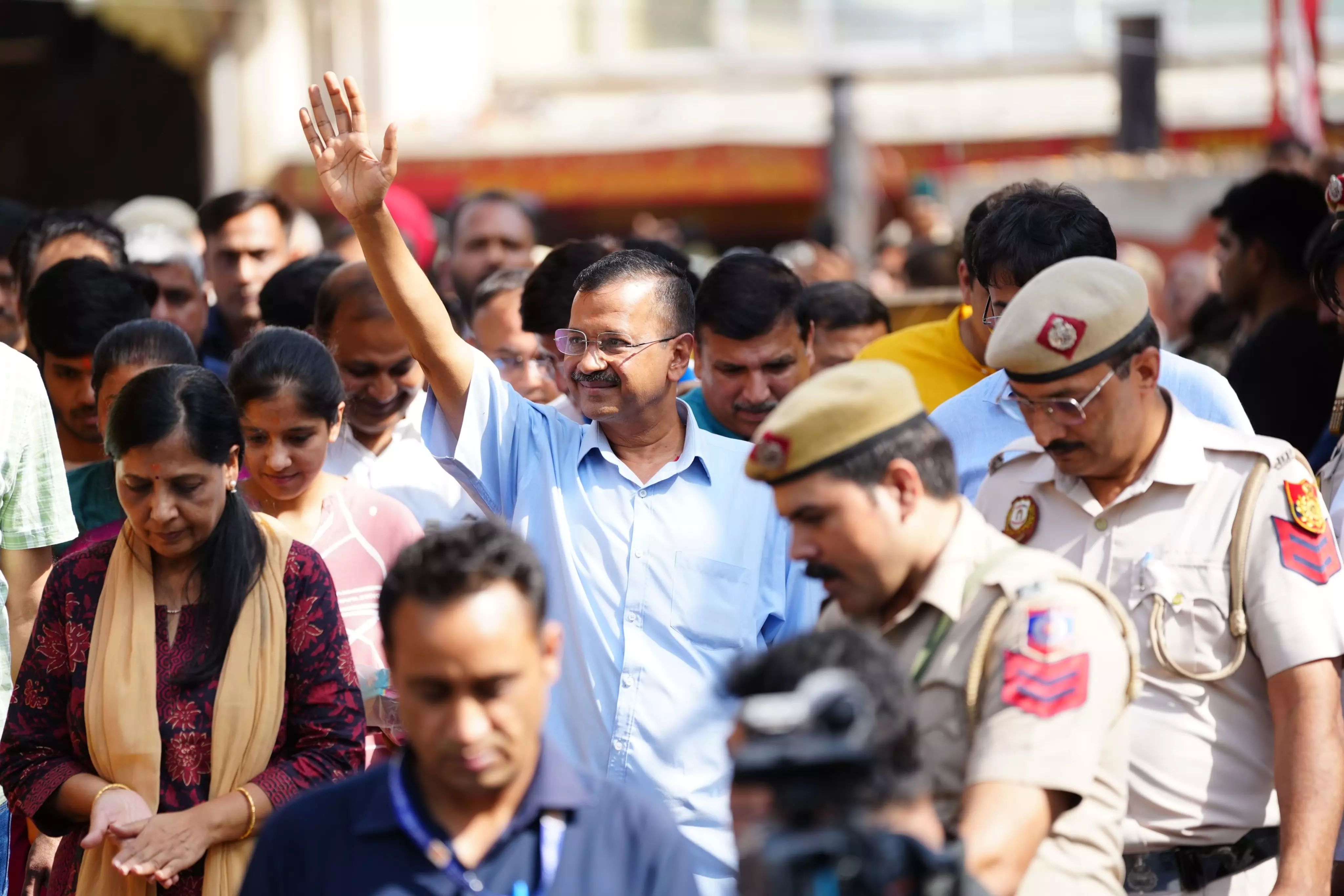 Delhi CM Kejriwal surrenders at Tihar jail