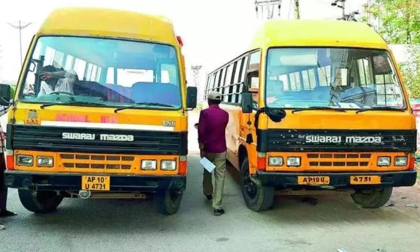 No ‘Fitness’ for 1,226 School Buses in NTR and Krishna Districts