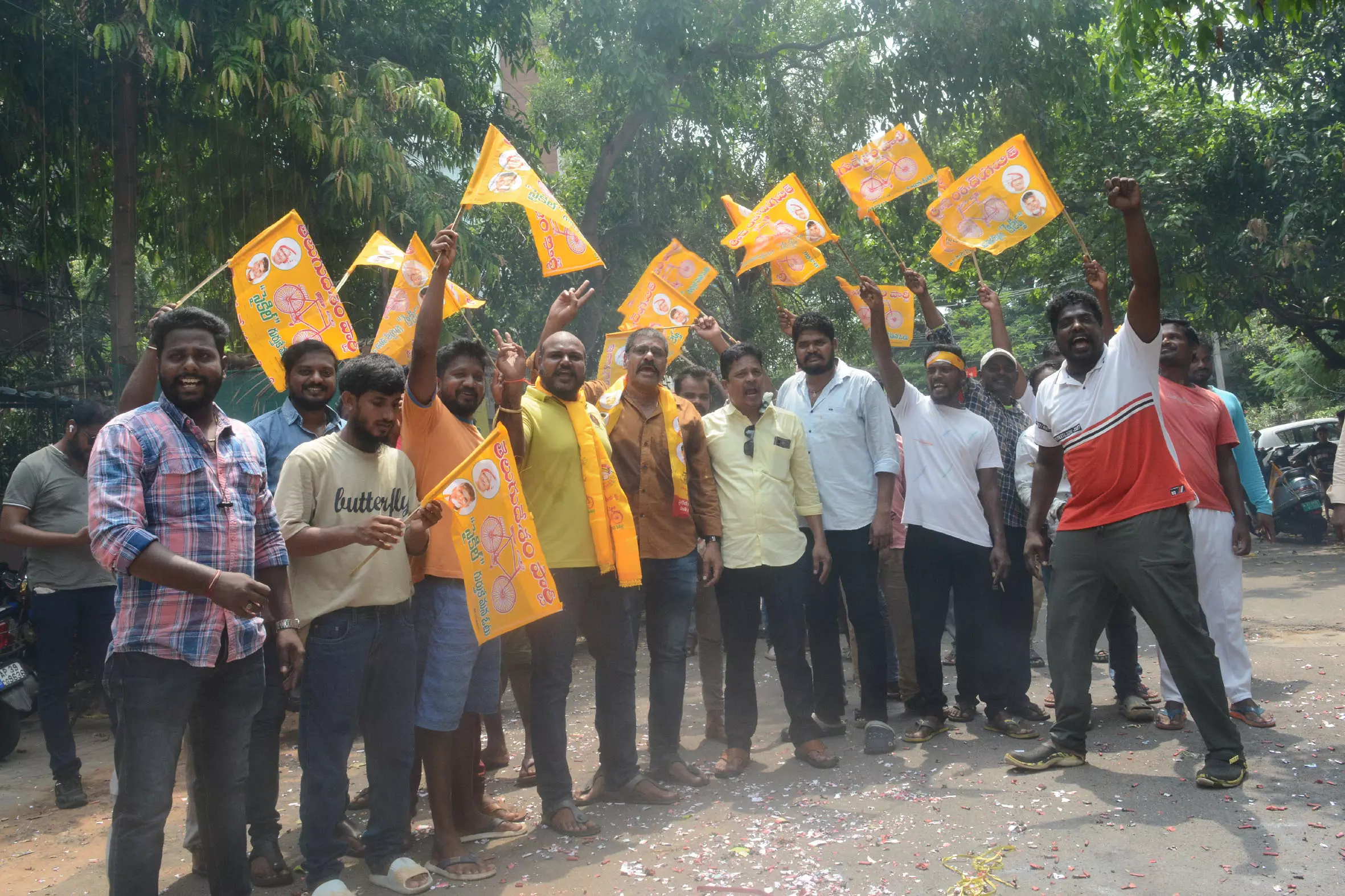 Alliance Cadres Erupt into Celebrations After Landslide Victory in AP