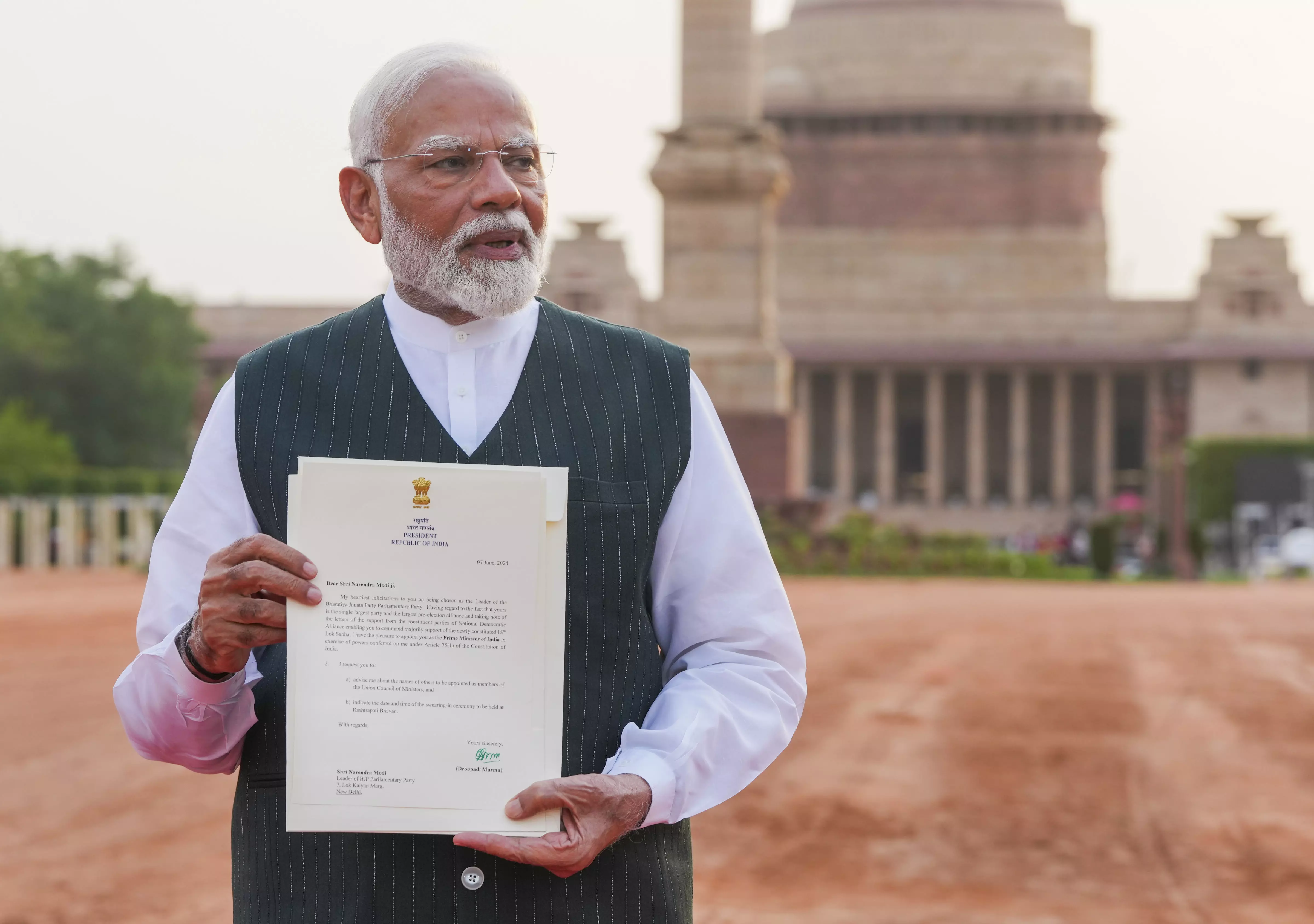 Modi To Take Oath as PM for 3rd Term Today