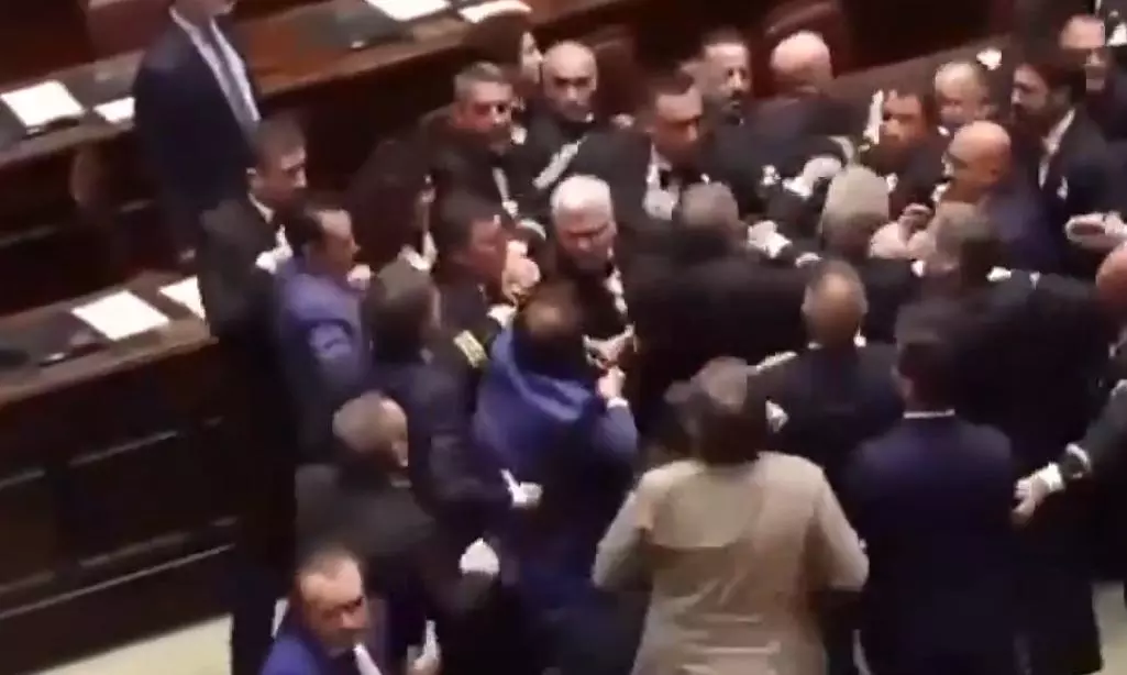 Italian Parliament Brawl: Lawmakers Throw Punches