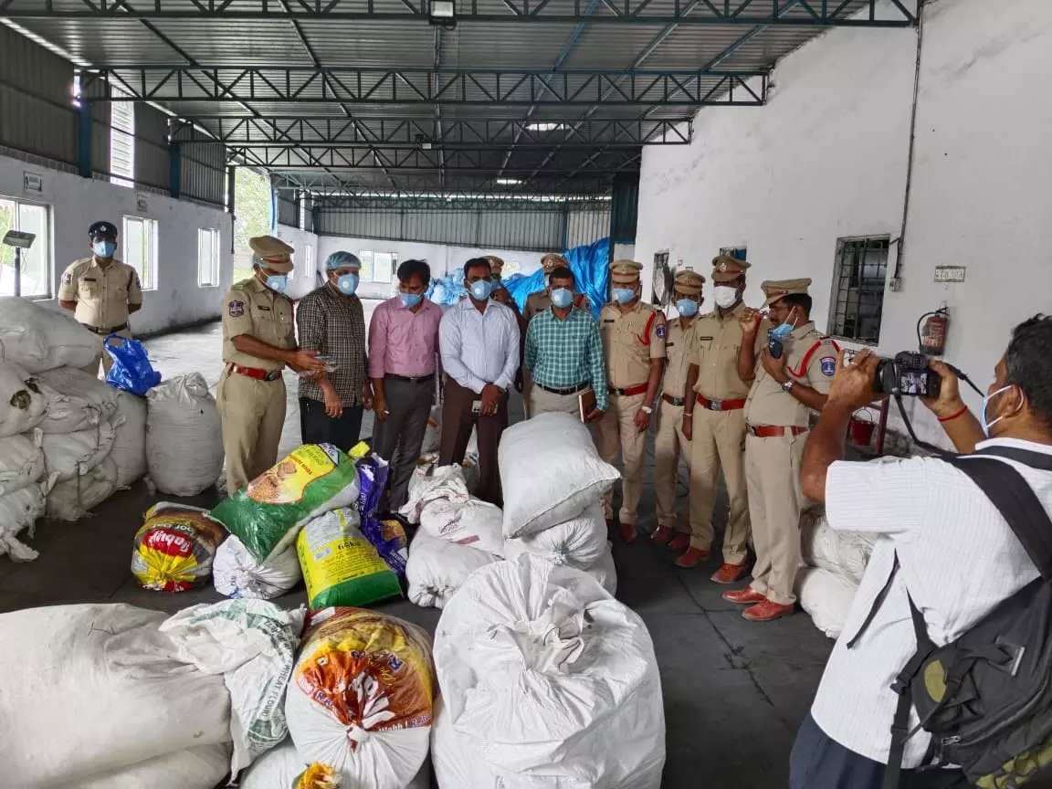 Cyberabad police destroy 5006.934 kgs of narcotics in Ranga Reddy district