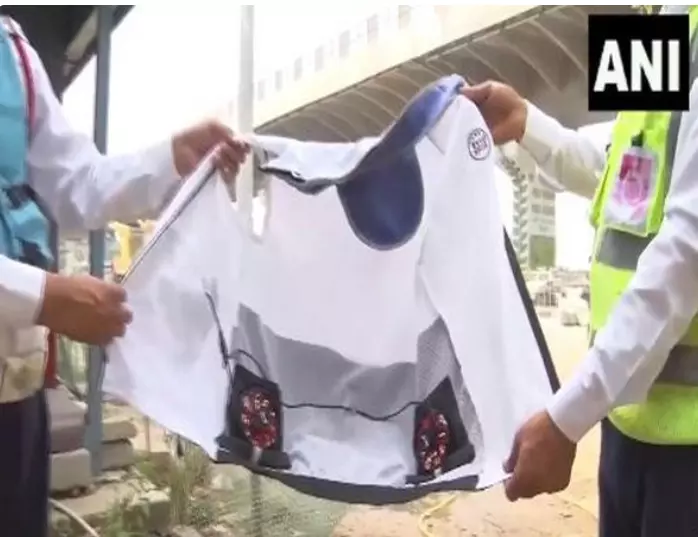 Gurugram traffic police equip personnel with AC jackets to combat heat wave