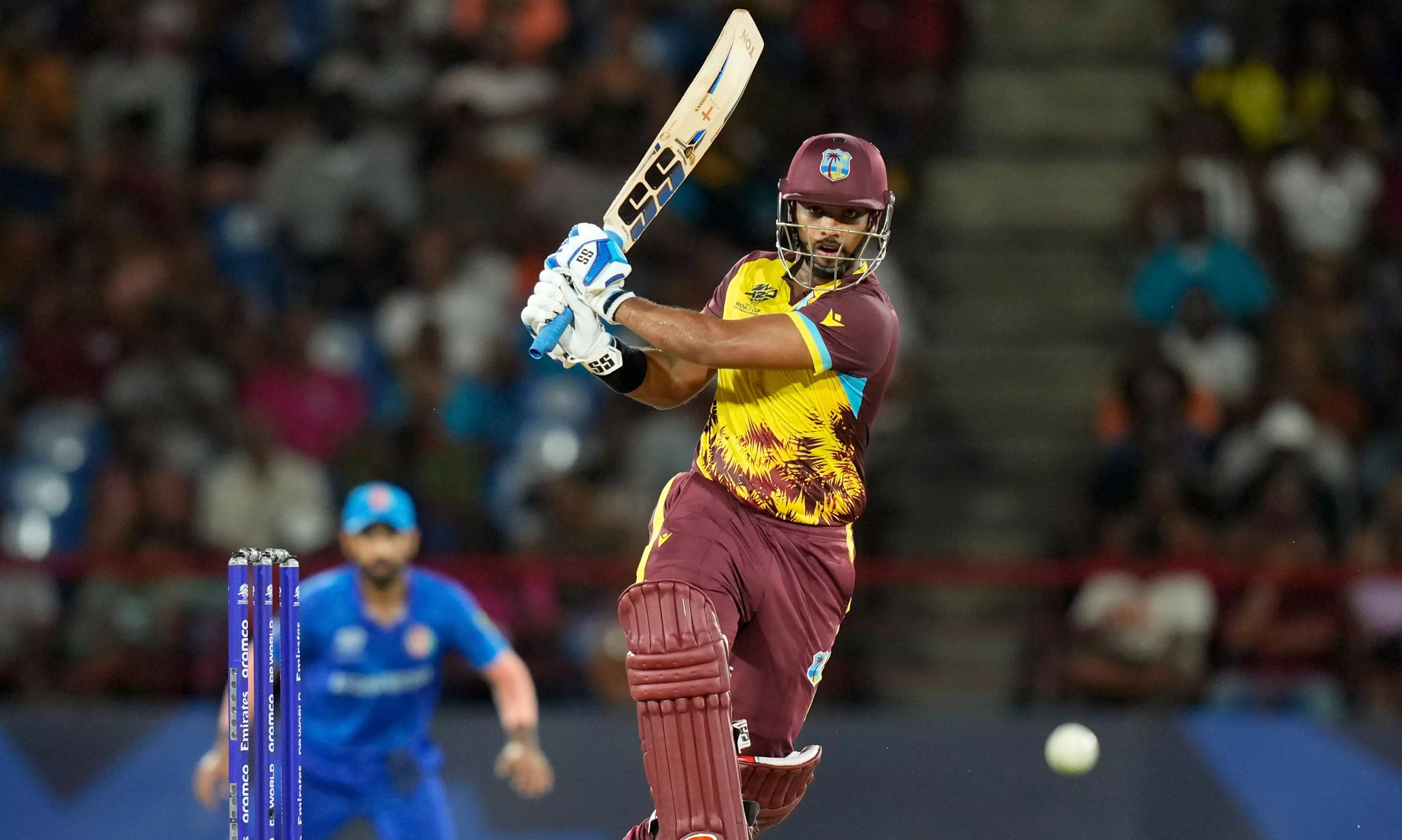 T20 World Cup: Poorans explosive 98 take WI to 104-run win over Afghanistan