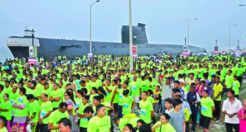 Navy begins marathon for promoting health