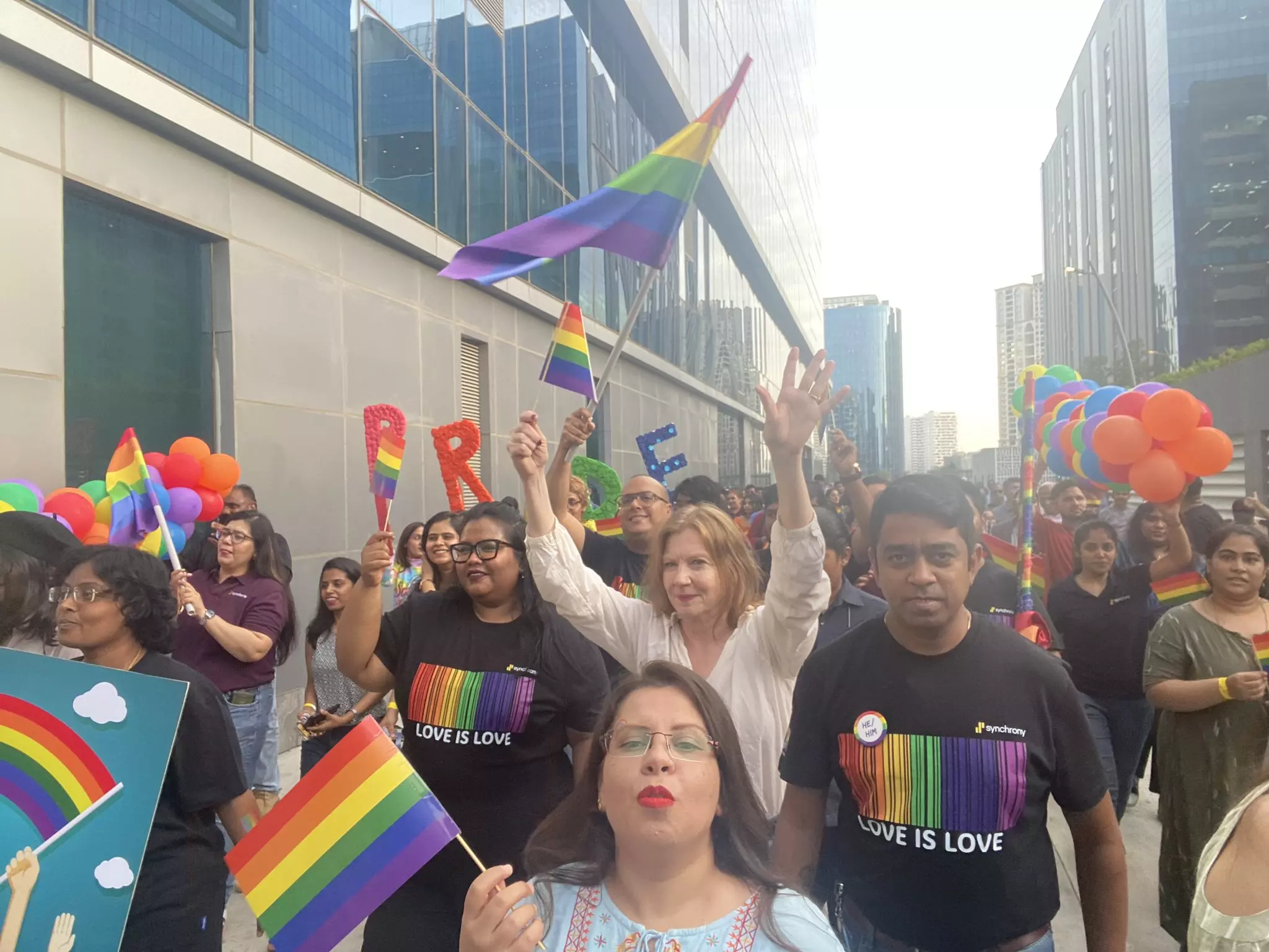 Pride Walk: US Consul General Jennifer Larson participates