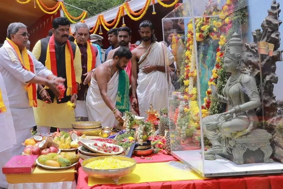 25-feet Bronze Statue Bhuvaneshwari to Come up in Vidhana Soudha