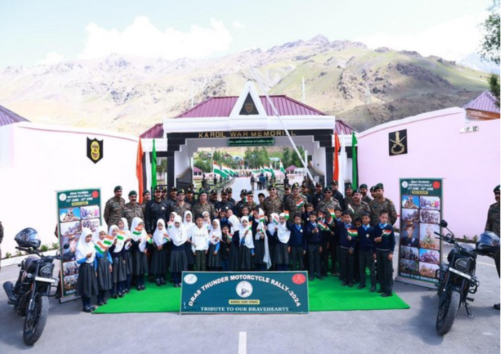 Dras Thunder Motorcycle rally to commemorate Kargil Vijay Diwas Rajat Jayanti concludes