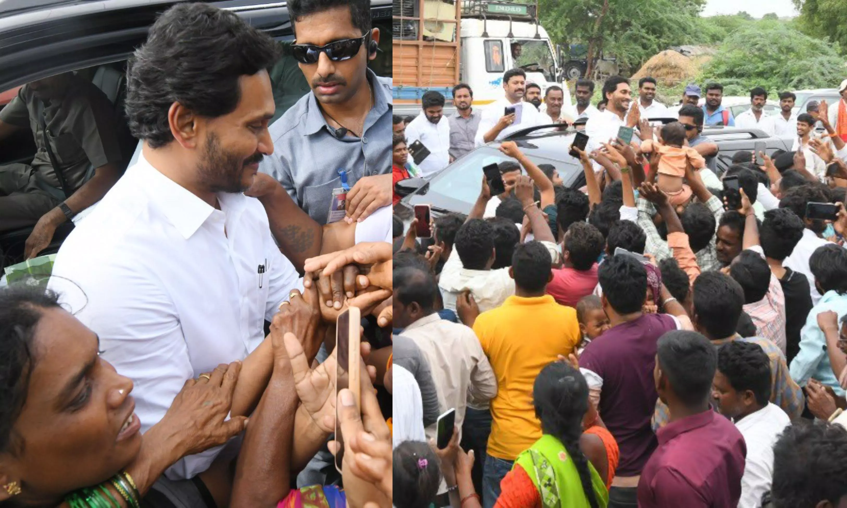 Anantapur: Jagan’s Convoy Hit by Vehicle