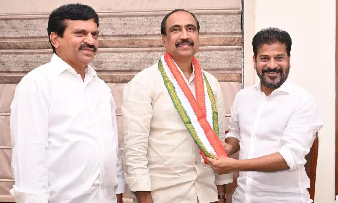 BRS Jagtial MLA Sanjay Kumar Joins Congress