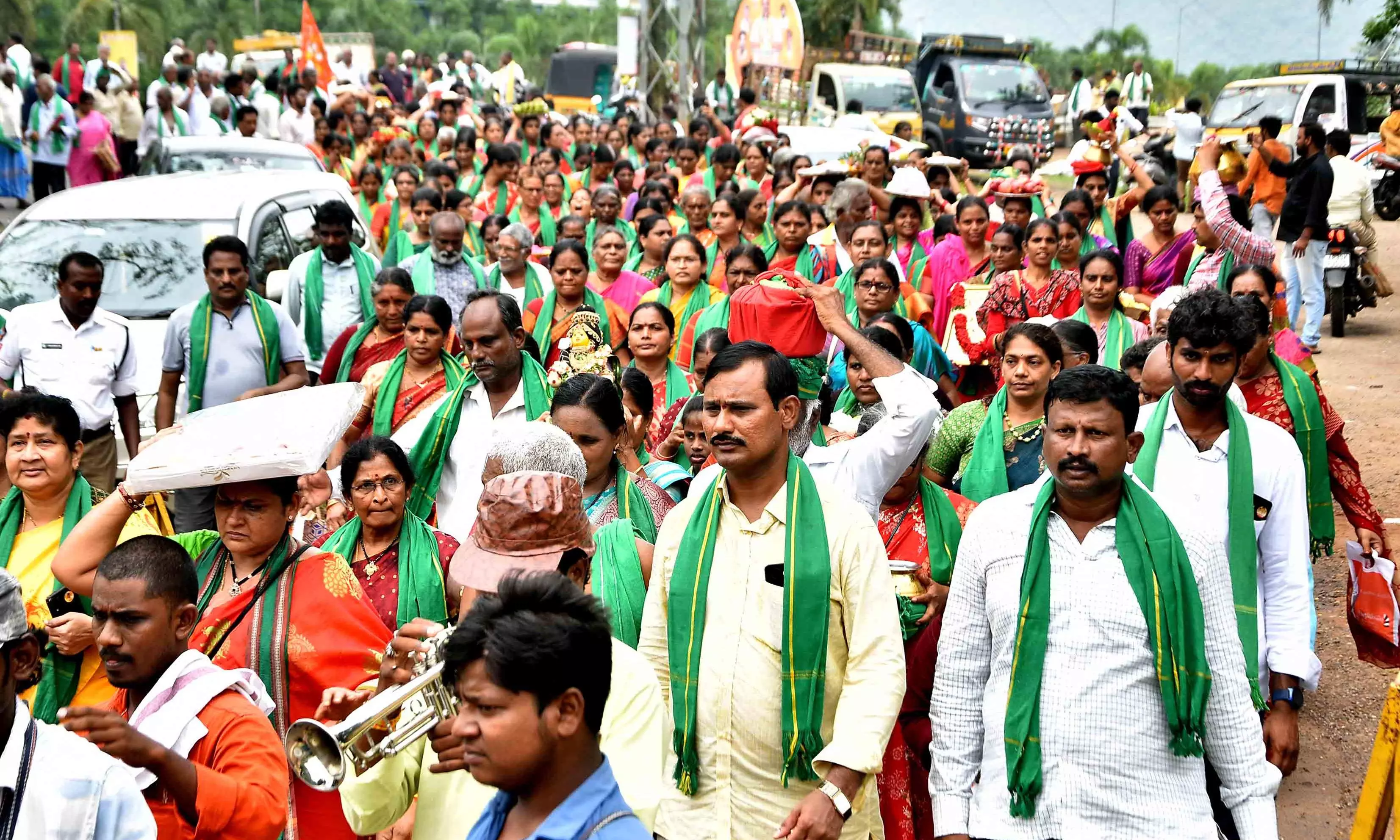 Amaravati Farmers Celebrate Amaravatis Revival with Tirumala Walkathon