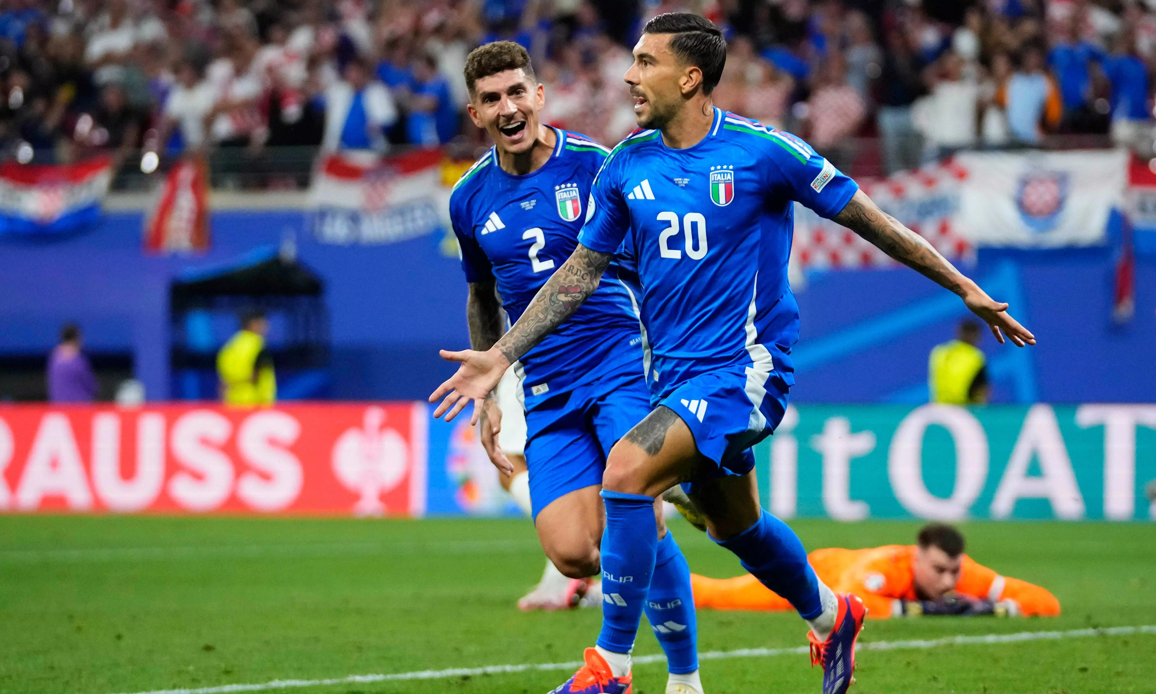 Euro 2024: Italy advances to Knockout Stage after Zaccagni equalizer in injury time against Croatia