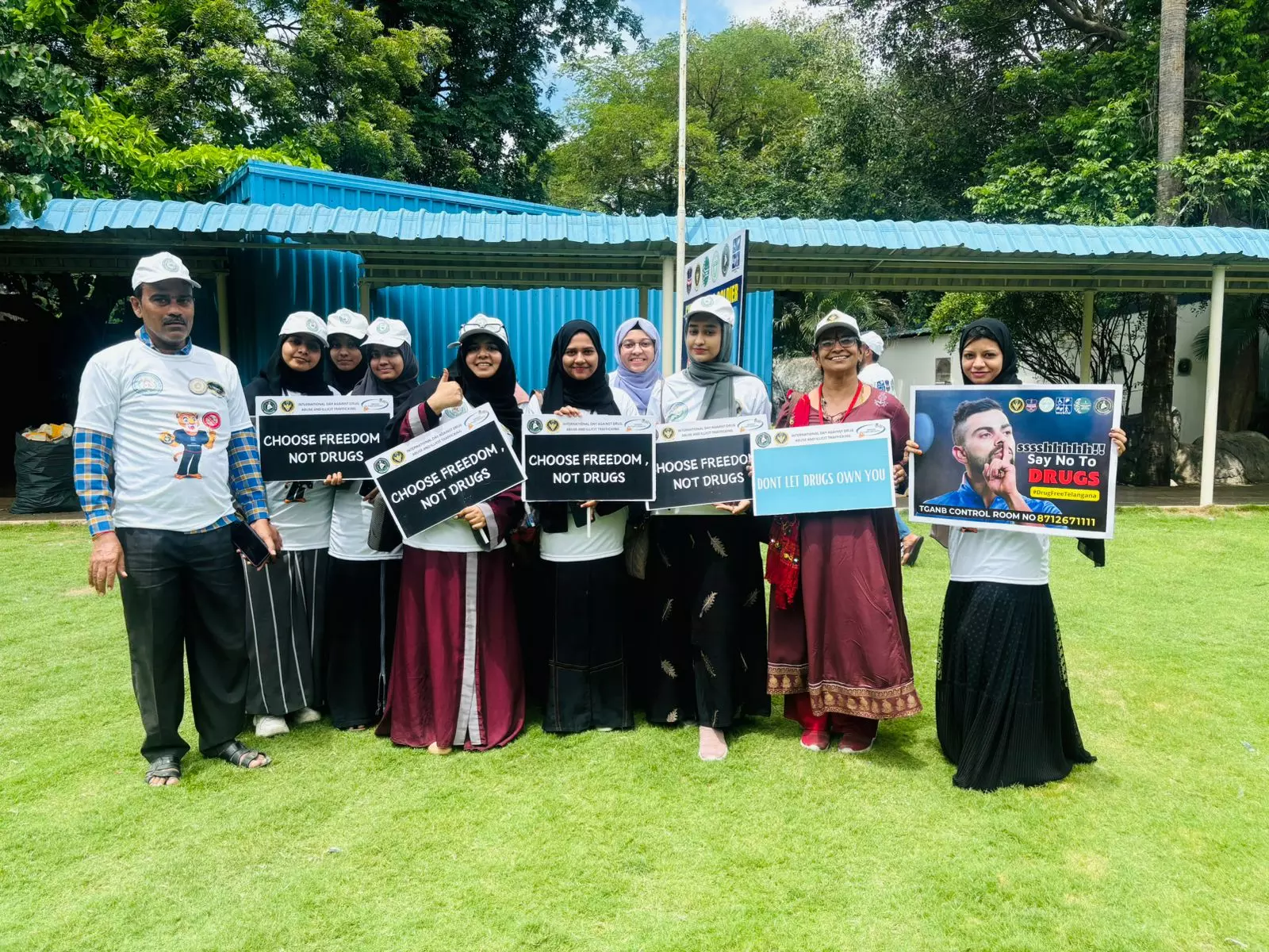 Hyderabad: Students Pledge Say No to Drugs - Yes to Life in Rally Against Narcotics