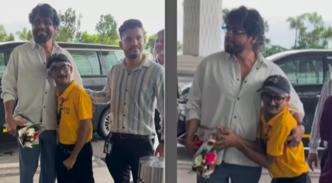 Nagarjuna Meets Fan Mishandled by his bouncers