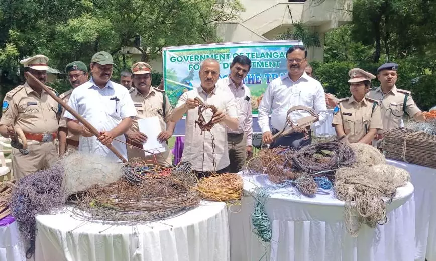 Telangana: Catch The Trap Drive Yields Nearly Five Tonnes of Poaching Devices