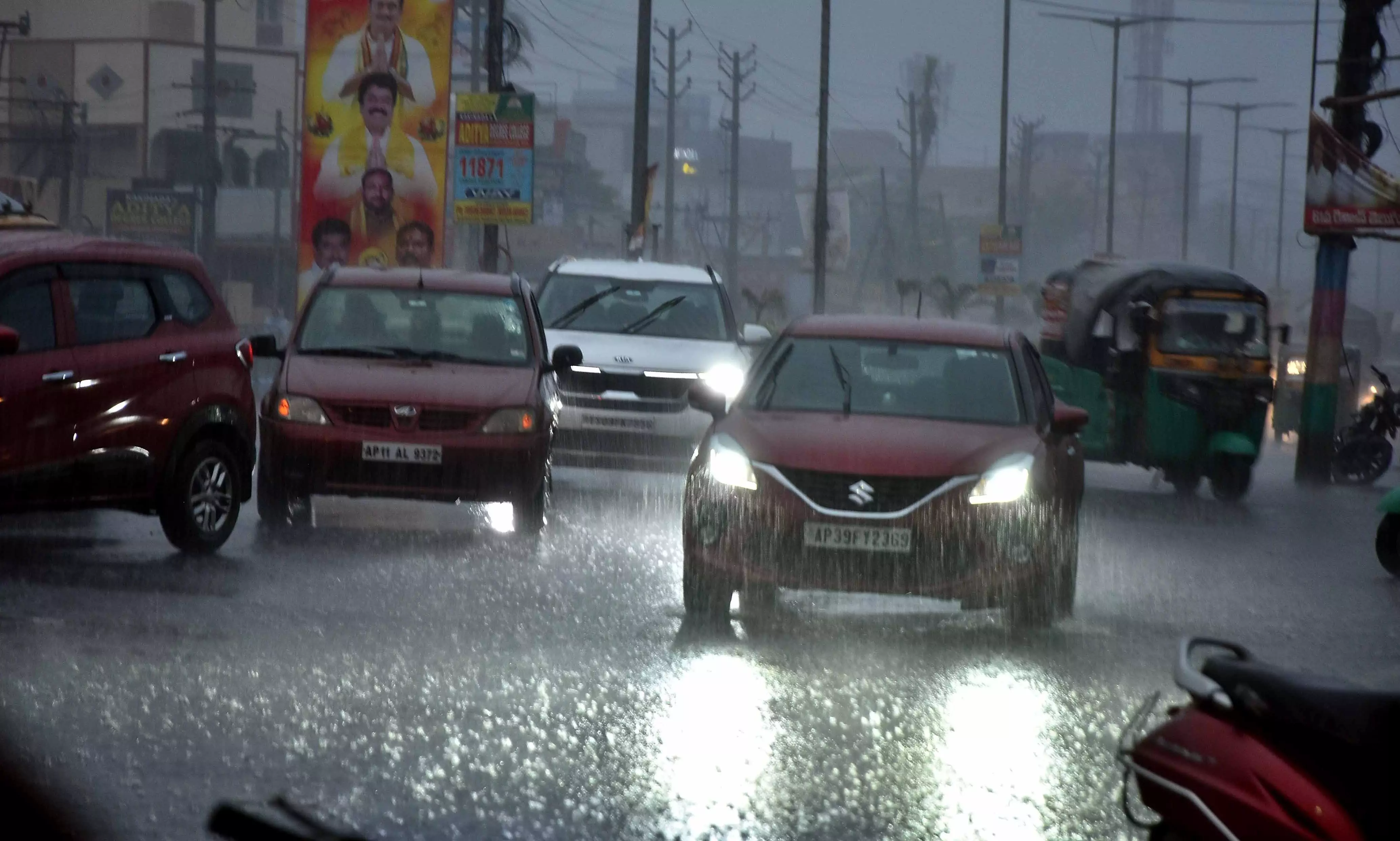 Telangana: Rain Lashes Several Districts