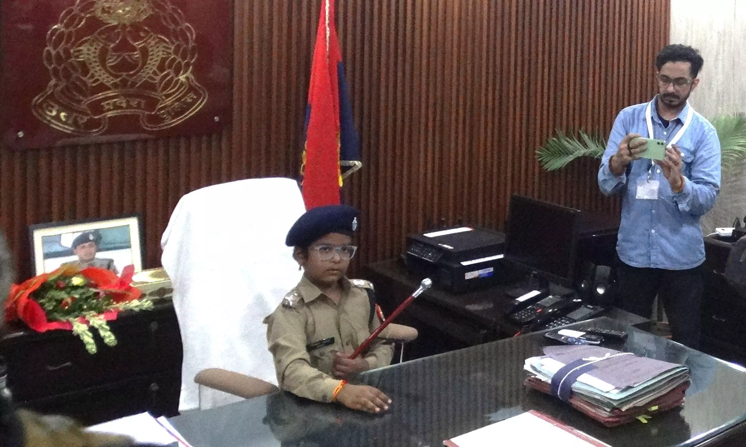 Varanasi: 9-year-old Battling Brain Tumor, Becomes IPS Officer for a Day