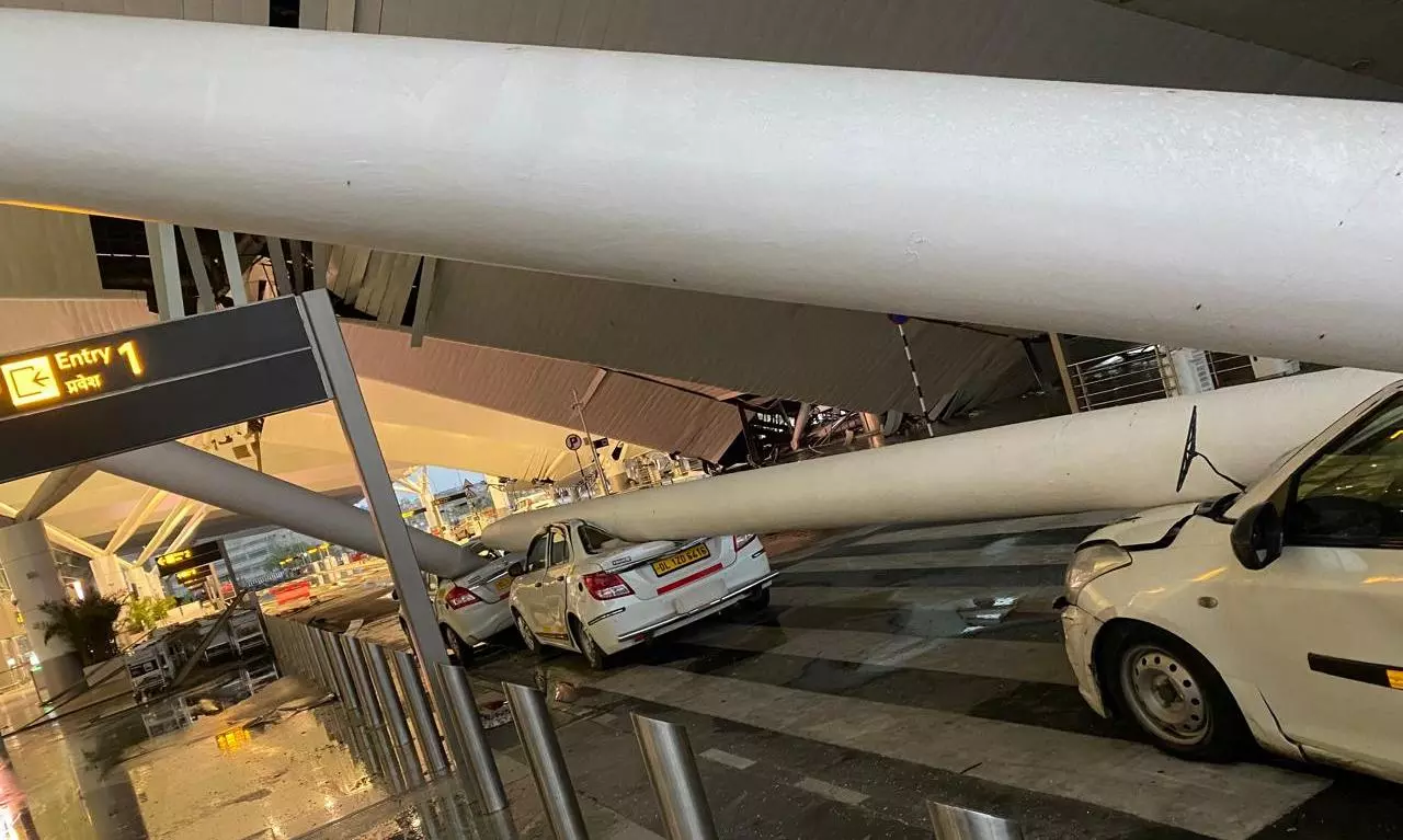 Delhi Airport Roof Collapse: Terminal 1 Departures Cancelled Till 2 PM