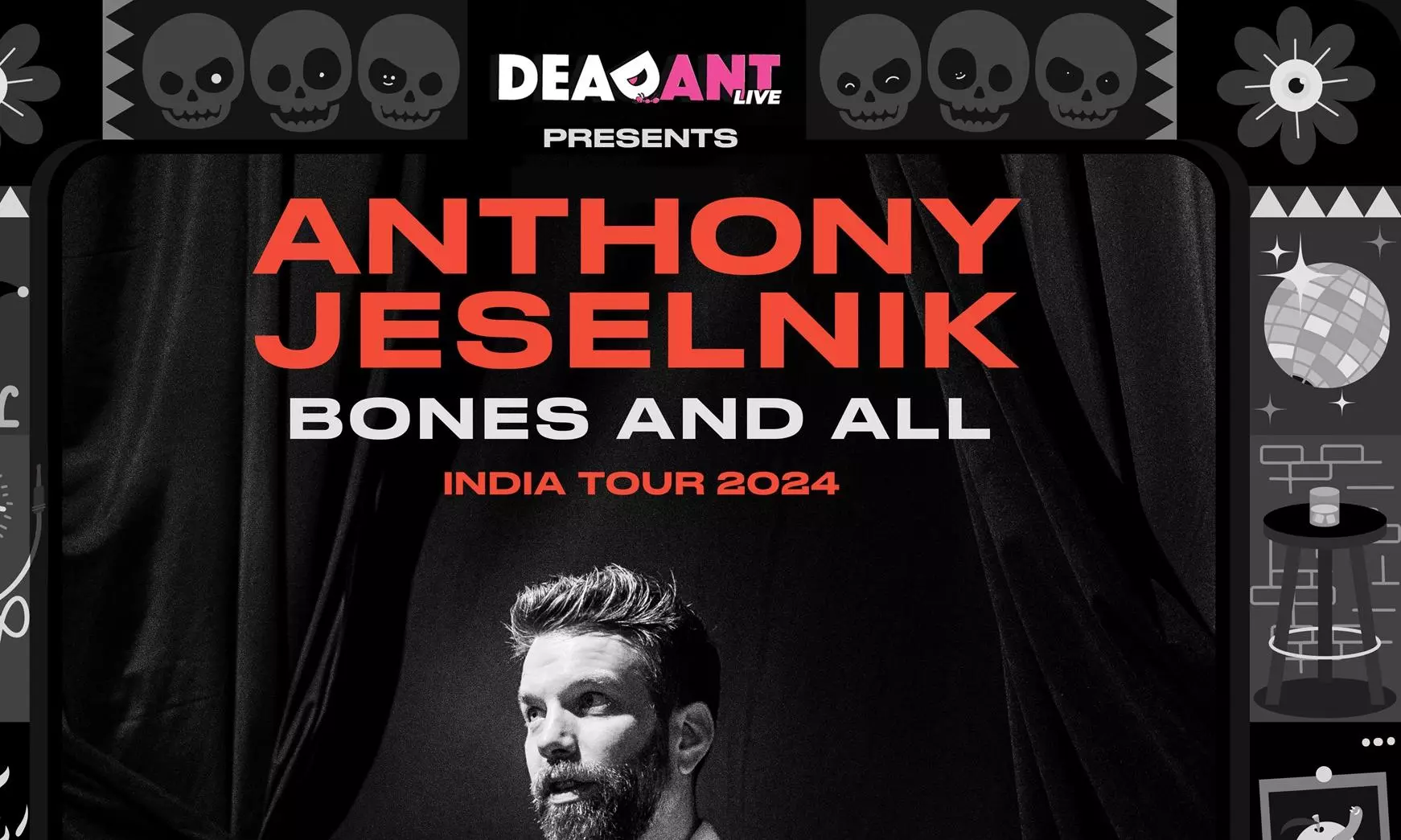 DeadAnt Live announces Anthony Jeselnik’s  debut tour in India